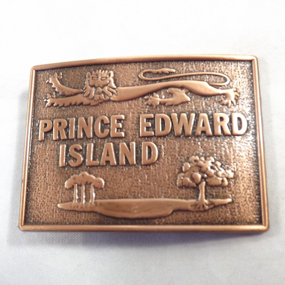 Prince Edward Island Copper Tone Belt Buckle